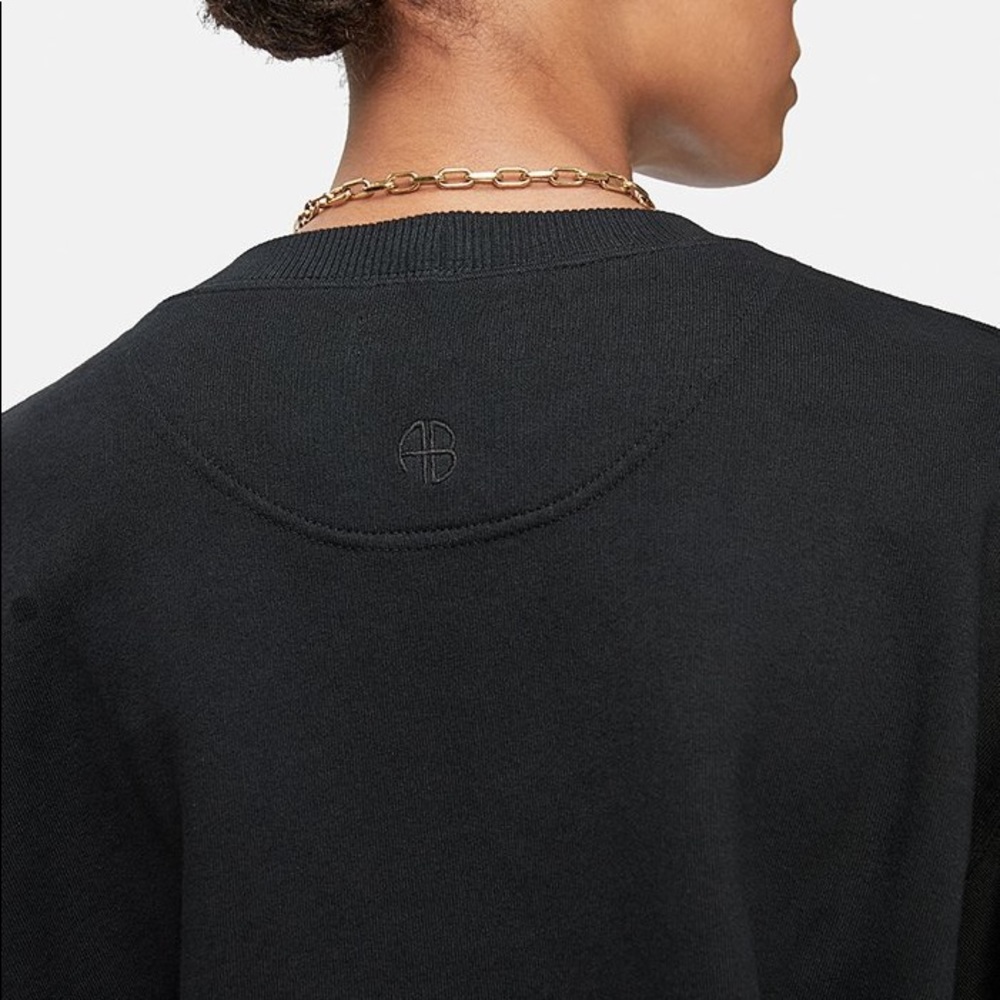 Anine Bing Black Crew Neck Sweater - Picture 3 of 7